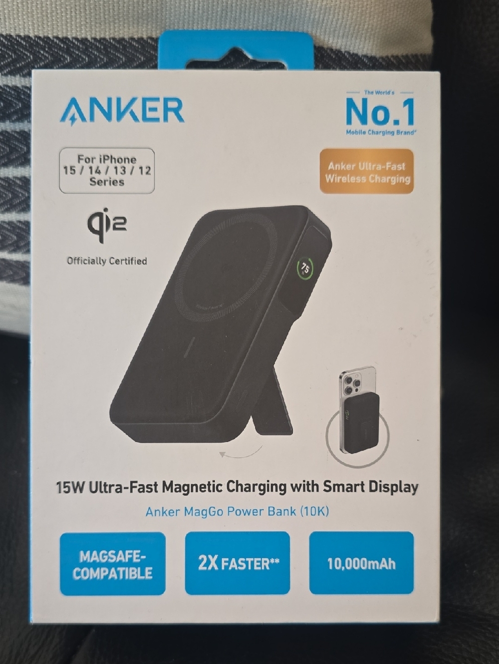 Anker MagGo 15W Magnetic Power Bank – Black
